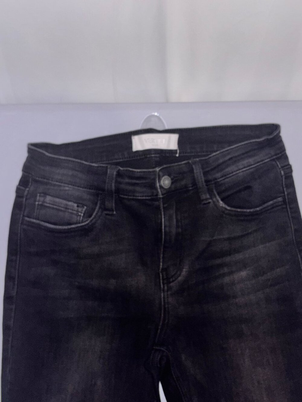 VERVET Blue Black Skinny Jeans High Rise Style T5959 Sz 28
